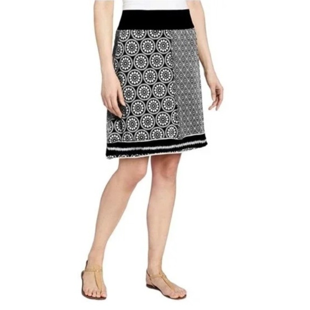 Prana Lisette Patchwork A-Line Skirt Women's Size XS Geometric Floral Bohemian